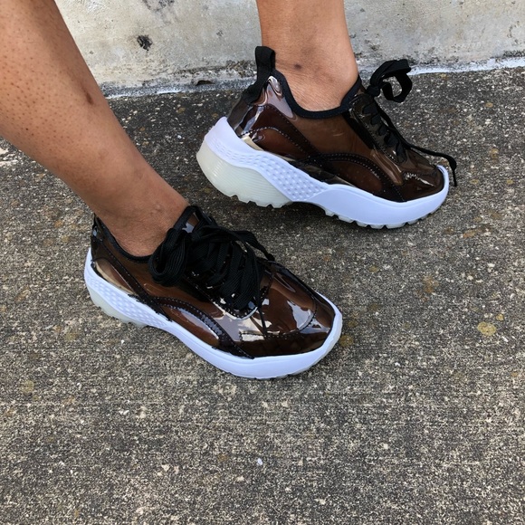 See-through Black🖤 Vinyl Sneakers - Picture 4 of 5